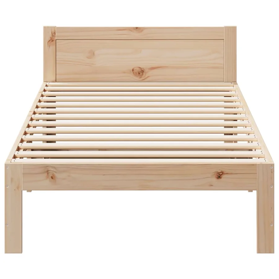 Cadre de lit sans matelas 80x200 cm bois massif de pin - 5