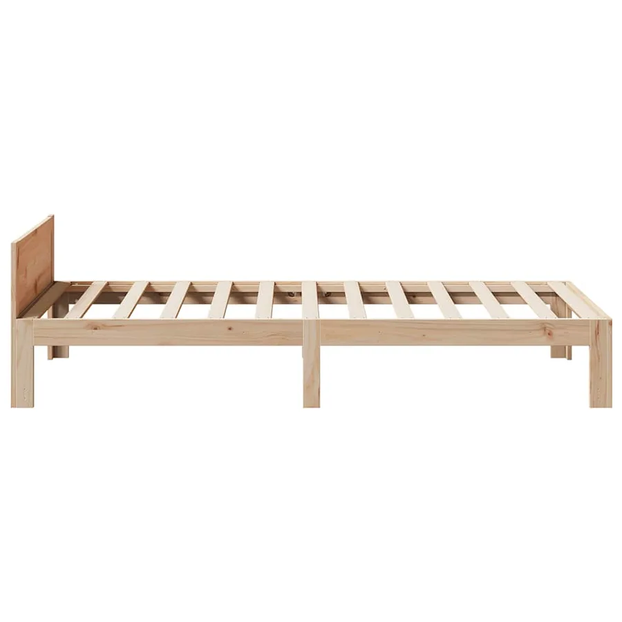 Cadre de lit sans matelas 80x200 cm bois massif de pin - 6
