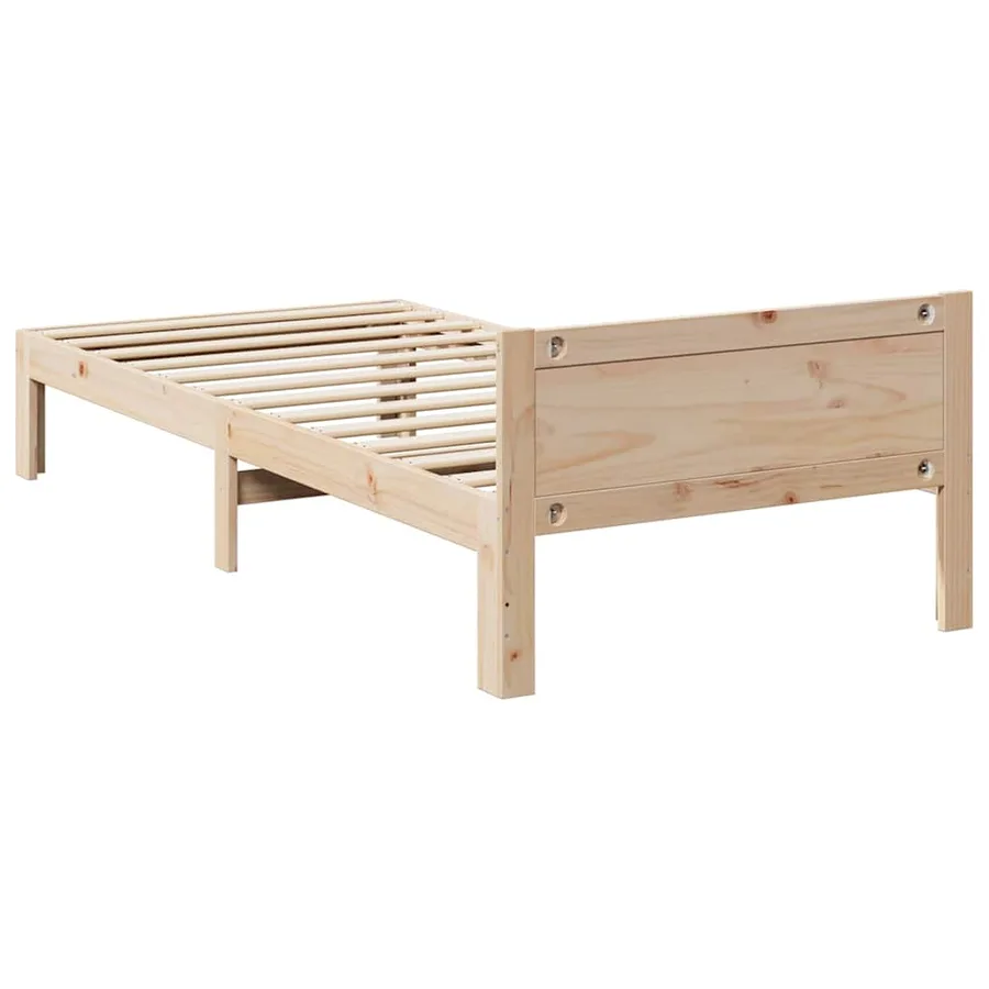 Cadre de lit sans matelas 80x200 cm bois massif de pin - 7