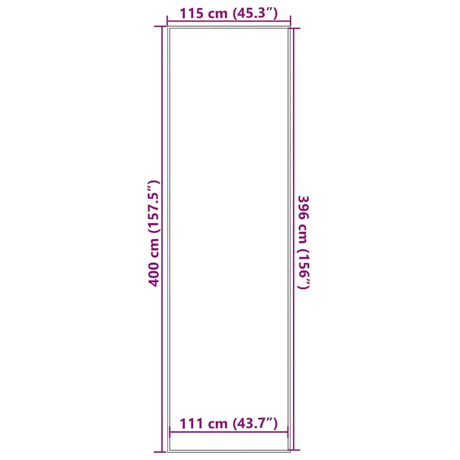 Paillasson marron 115x400 cm - 7
