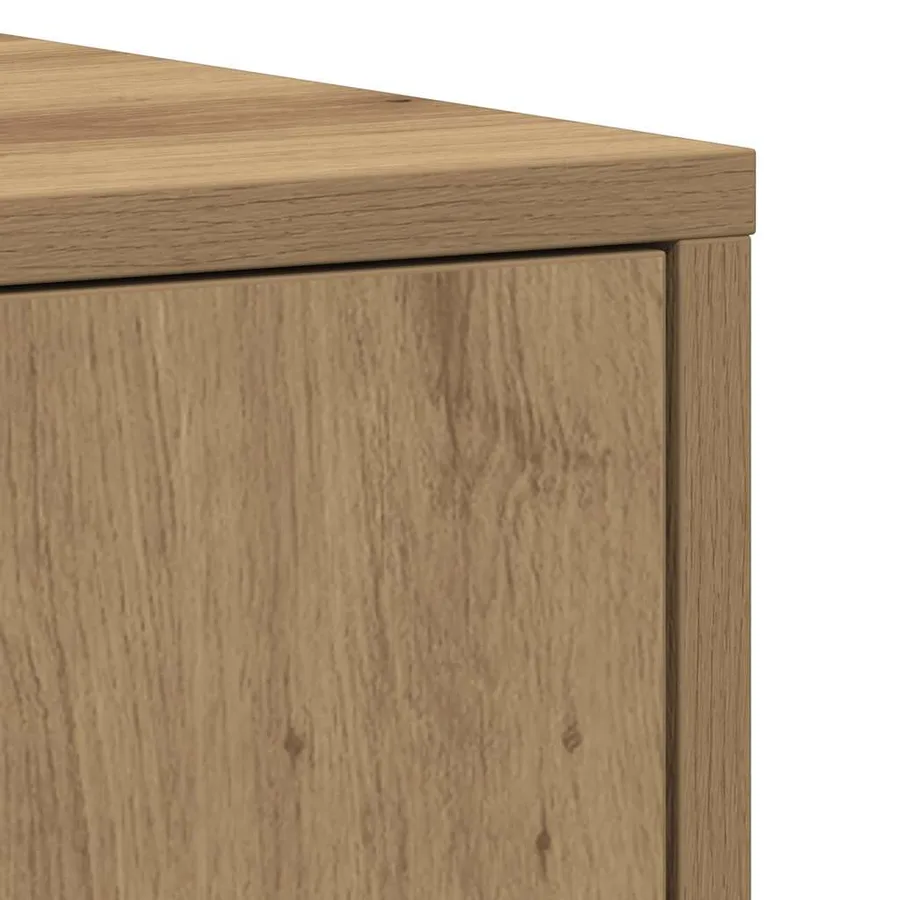 Armoire de salle de bain chêne artisanal 30x30x183,5 cm - 10
