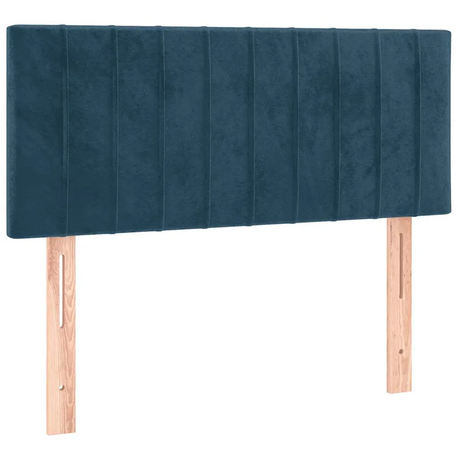 Sommier à lattes de lit avec matelas Bleu foncé 100x200 cm - 6