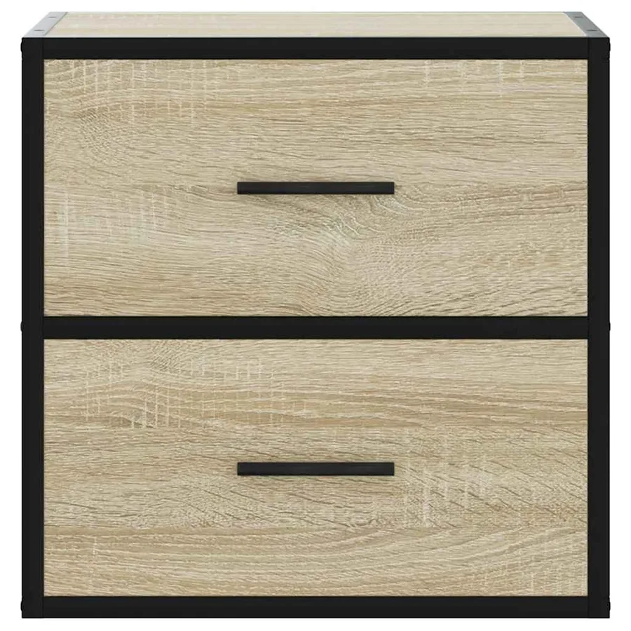 Tables de chevet murales 2 pcs chêne sonoma 40x31x39,5 cm - 5