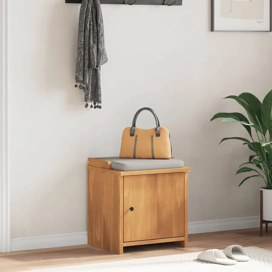 Banc de couloir SANDNES 45x40x50 cm bois de pin massif