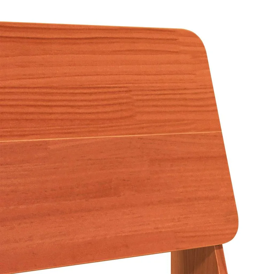 Chaise de jardin cire marron 60x64x70,5 cm bois de pin massif - 7