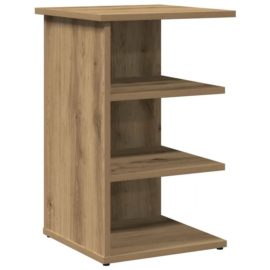 Buffet chêne artisanal 35x35x55 cm bois d'ingénierie - 2