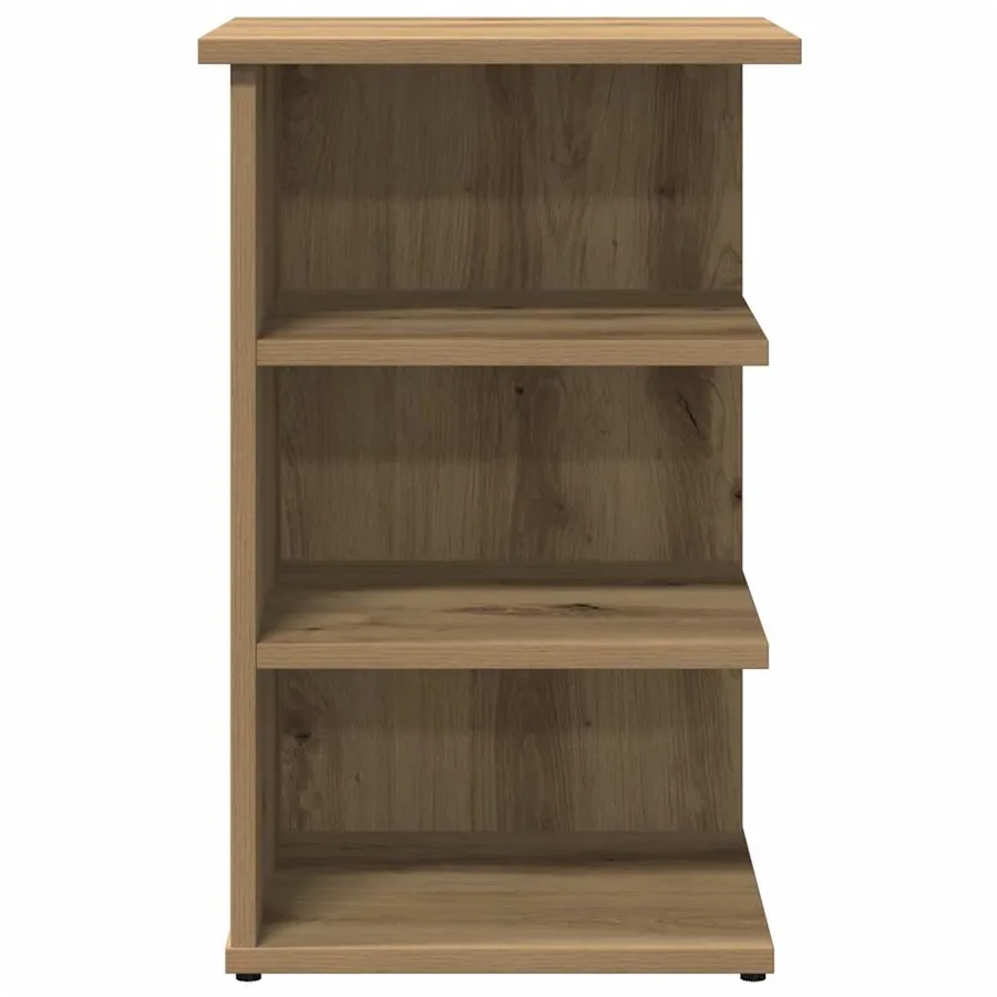 Buffet chêne artisanal 35x35x55 cm bois d'ingénierie - 4