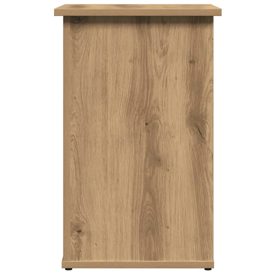 Buffet chêne artisanal 35x35x55 cm bois d'ingénierie - 5