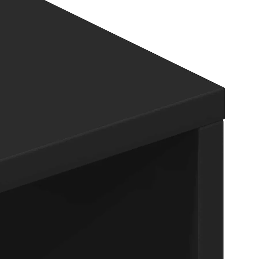 Meuble TV Noir 100 x 40 x 40 cm Aggloméré - 8
