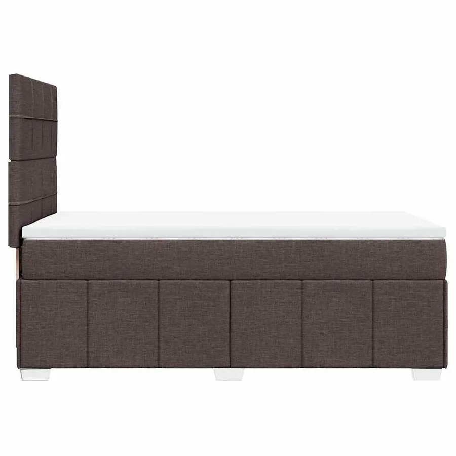Sommier à lattes de lit avec matelas Marron foncé 90x200 cm - 5