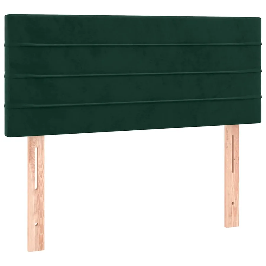 Sommier à lattes de lit avec matelas Vert foncé 100x200 cm - 6