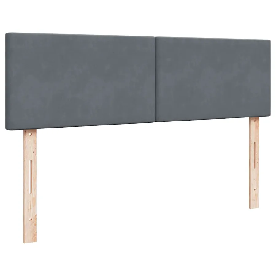 Cadre de lit ottoman avec matelas gris foncé 140x200 cm velours - 8