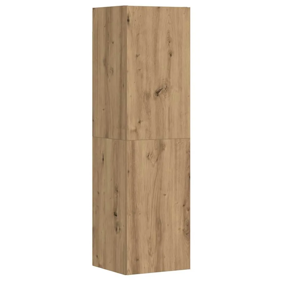 Meubles TV muraux 3 pcs chêne artisanal bois d'ingénierie - 5