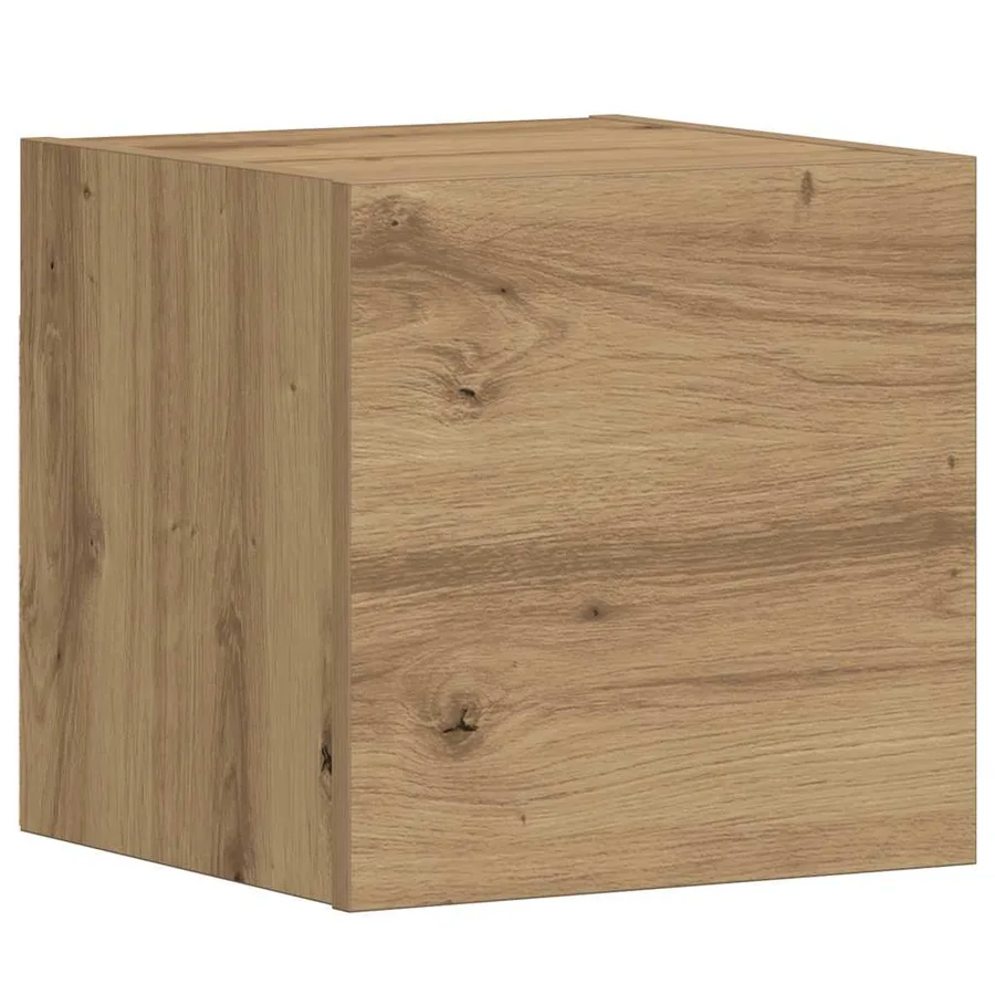 Meubles TV muraux 3 pcs chêne artisanal bois d'ingénierie - 6