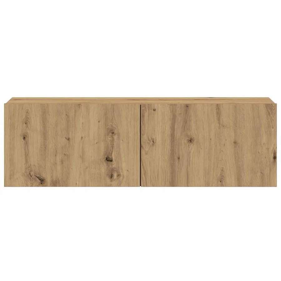 Meubles TV muraux 3 pcs chêne artisanal bois d'ingénierie - 7