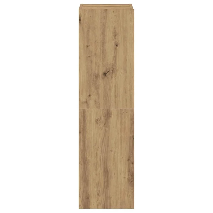 Meubles TV muraux 3 pcs chêne artisanal bois d'ingénierie - 8