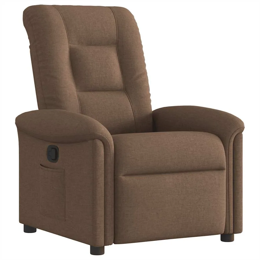 Fauteuil inclinable Marron Tissu - 2