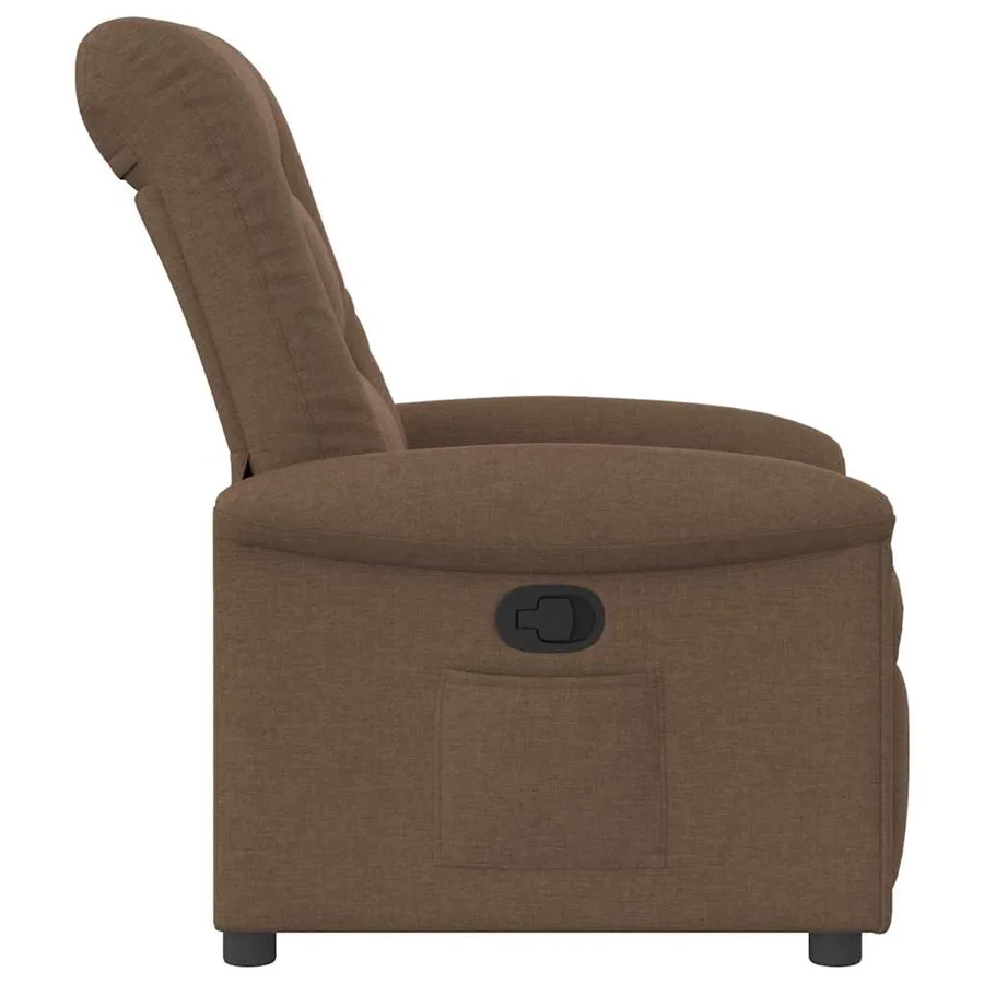 Fauteuil inclinable Marron Tissu - 4
