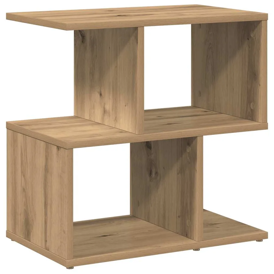 Tables de chevet 2 pcs chêne artisanal bois d'ingénierie - 6