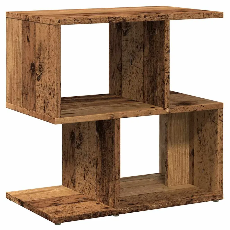 Tables de chevet 2pcs vieux bois 50x30x51,5cm bois d'ingénierie - 5