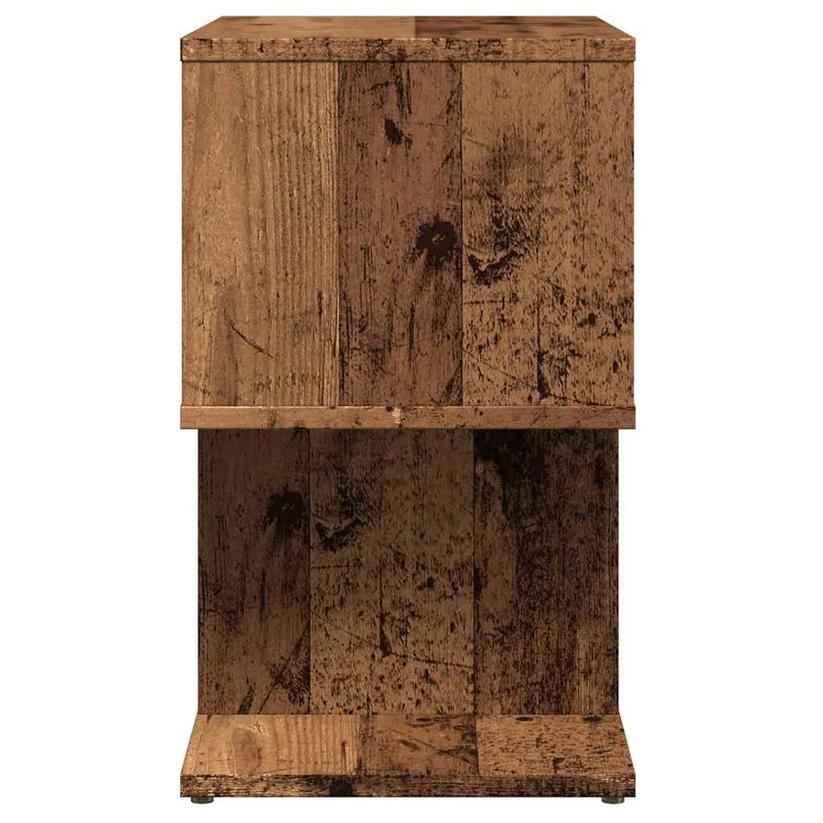 Tables de chevet 2pcs vieux bois 50x30x51,5cm bois d'ingénierie - 7