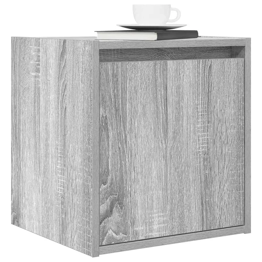 Tables de chevet murales 2 pcs sonoma gris 38x34x40 cm - 4
