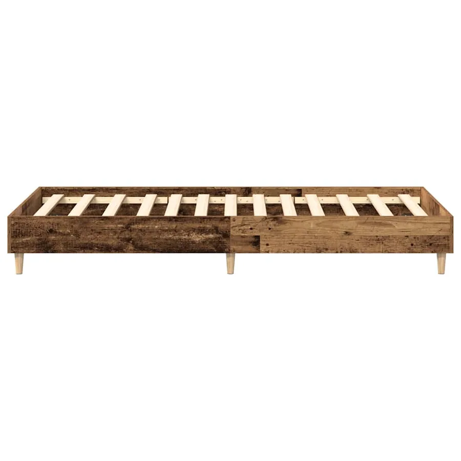 Cadre de lit sans matelas vieux bois 90x200 cm bois ingénierie - 6
