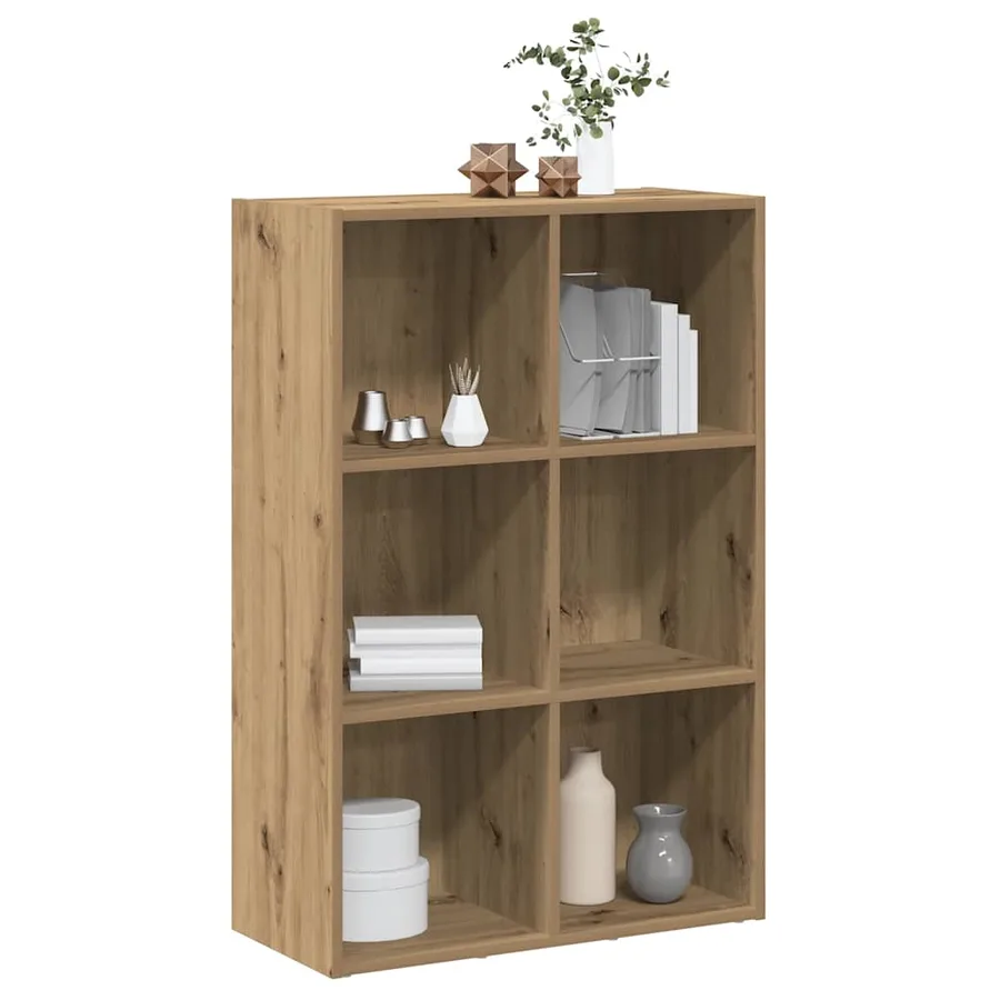 Bibliothèque/Buffet chêne artisanal 66x30x98 cm bois ingénierie - 4