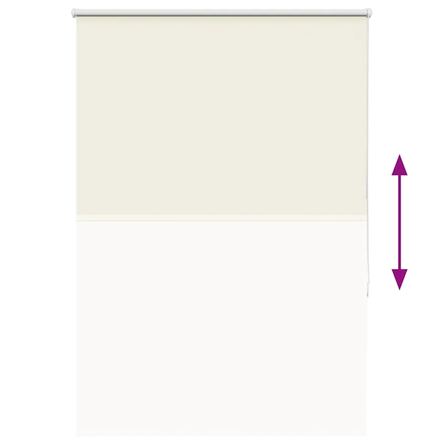 Store enrouleur occultant blanc cassé 95x175cm largeur du tissu - 9