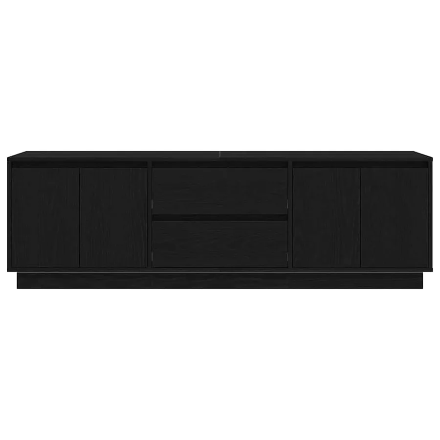 Meuble TV avec lumières LED chêne noir 160,5x41x50 cm - 7