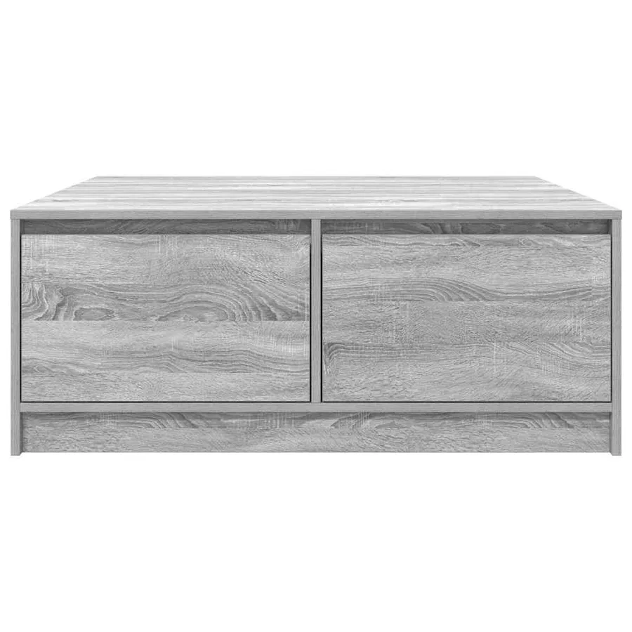 Table basse avec tiroirs sonoma gris 100x100x40 cm - 6