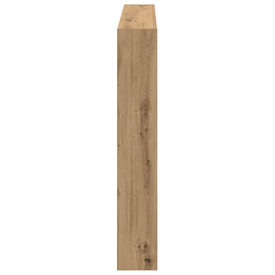 Armoire tête de lit avec LED chêne artisanal 140x17x102 cm - 8