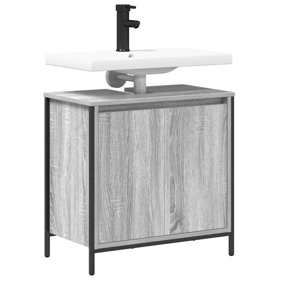 Meuble de salle de bain avec lavabo 60x34,5x60 cm - 4