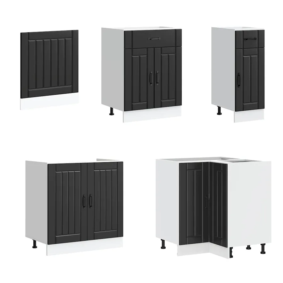 Ensemble d'armoires de cuisine 11 pcs Lucca bois d'ingénierie - 4