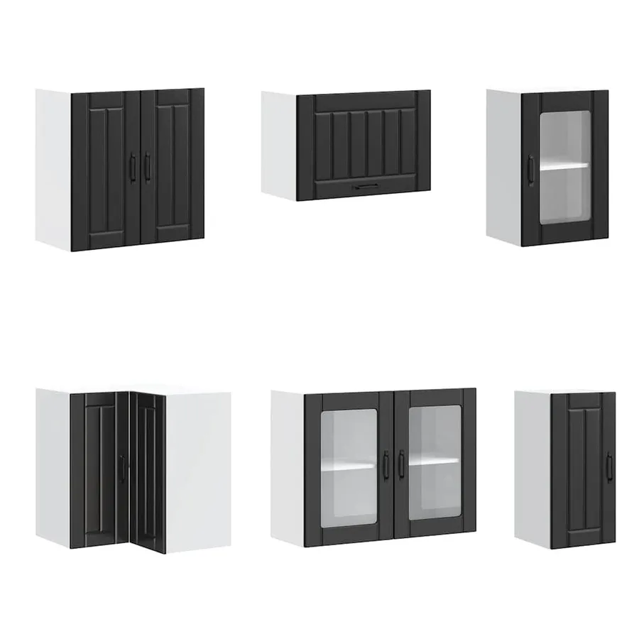 Ensemble d'armoires de cuisine 11 pcs Lucca bois d'ingénierie - 5