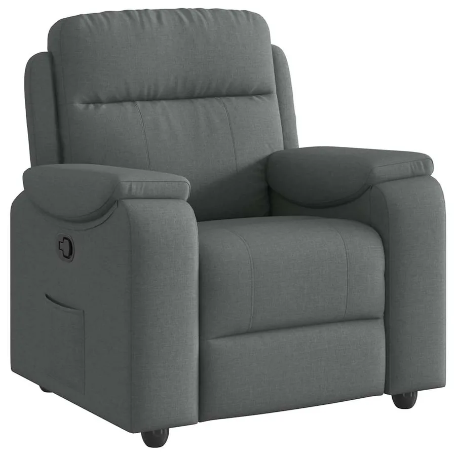 Fauteuil inclinable Gris foncé Tissu - 2