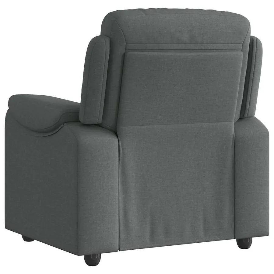 Fauteuil inclinable Gris foncé Tissu - 5