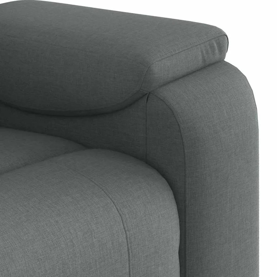 Fauteuil inclinable Gris foncé Tissu - 8
