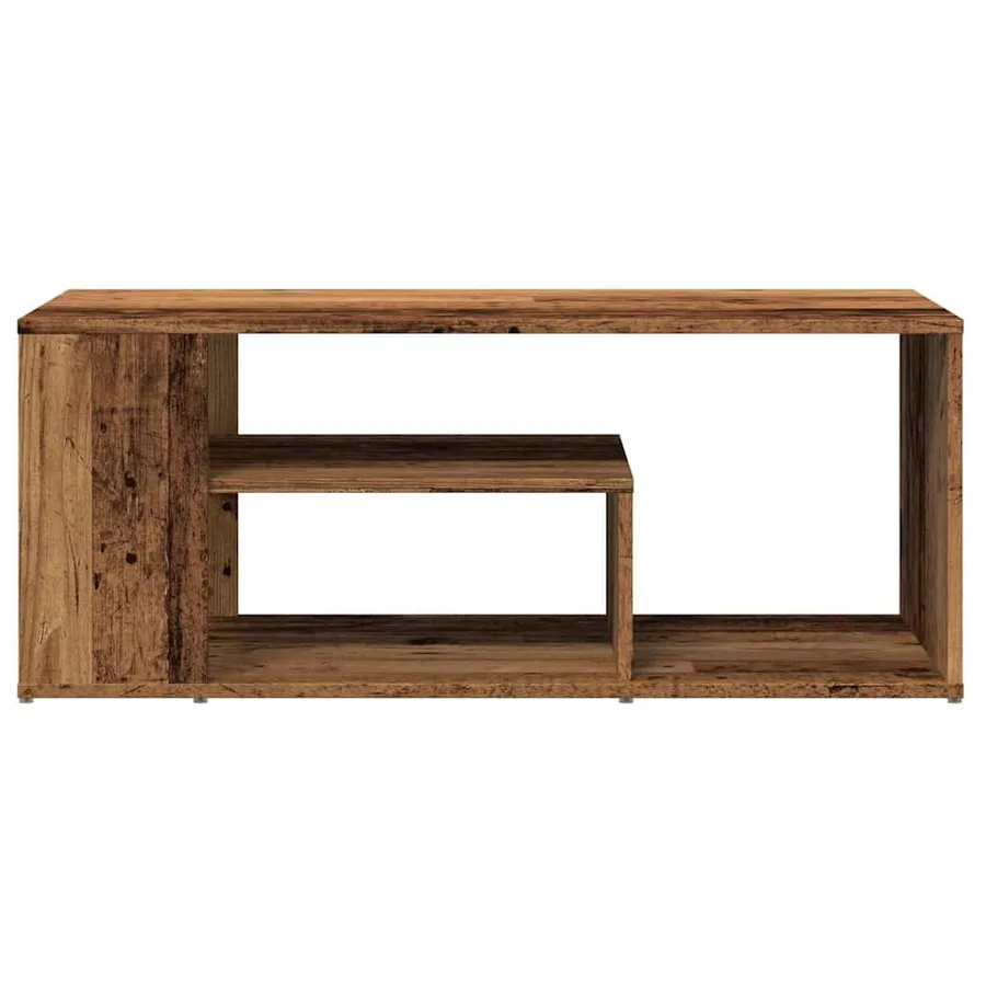 Table d'appoint vieux bois 100x50x40 cm bois d'ingénierie - 4