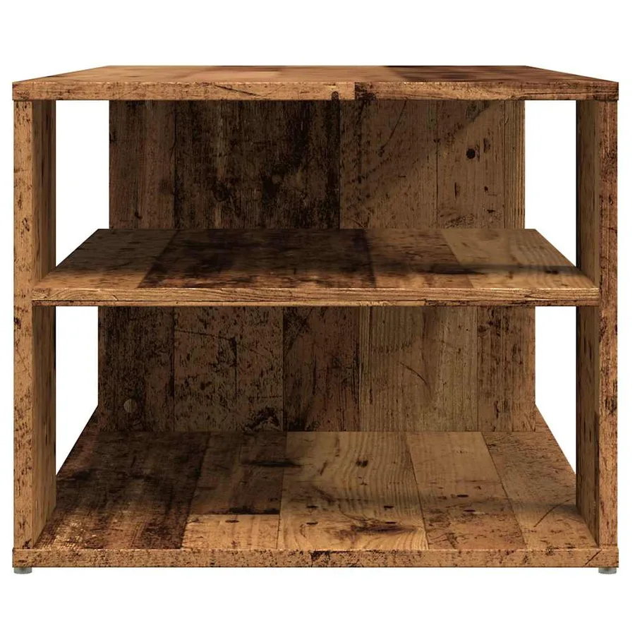 Table d'appoint vieux bois 100x50x40 cm bois d'ingénierie - 5