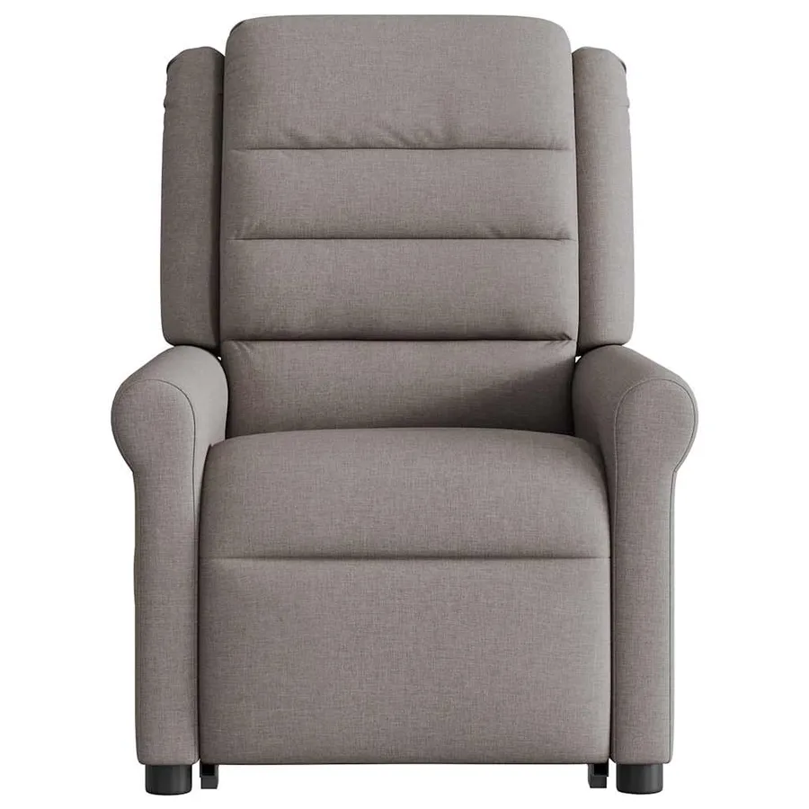 Fauteuil inclinable de massage Taupe Tissu - 6