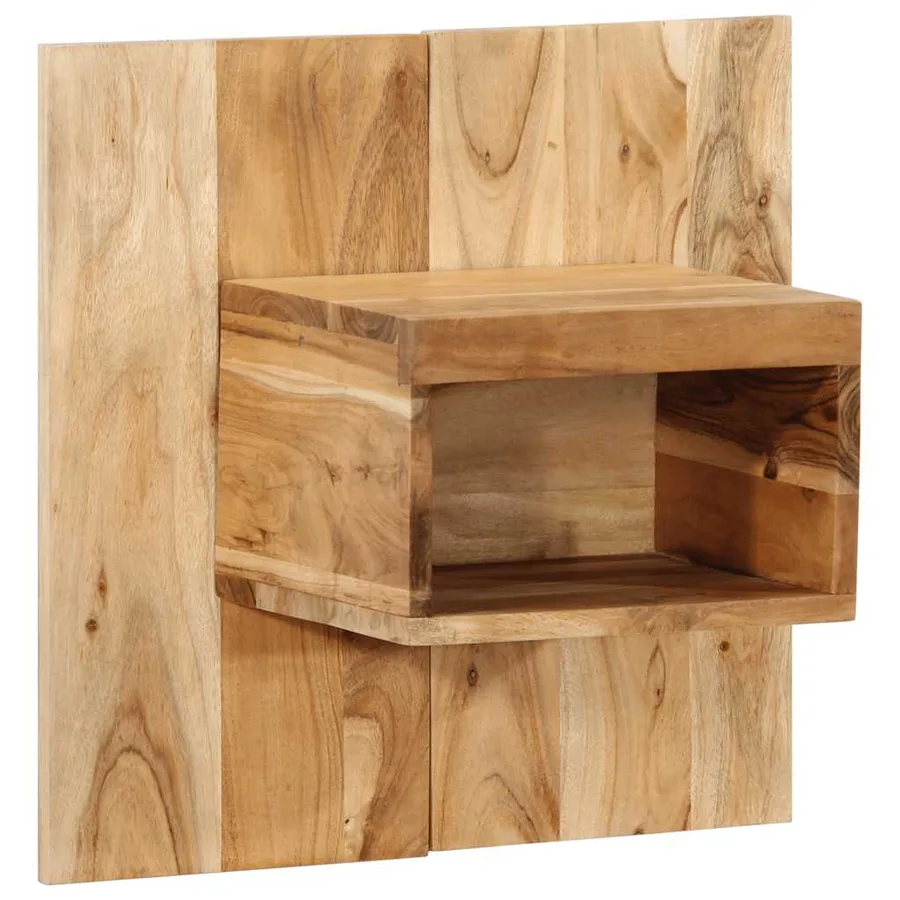 Table de chevet 50x27x50 cm bois d'acacia solide - 12
