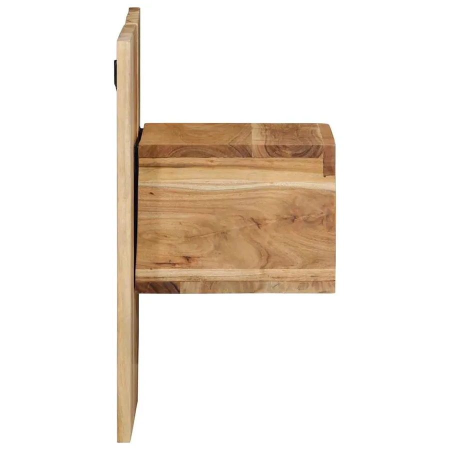Table de chevet 50x27x50 cm bois d'acacia solide - 3