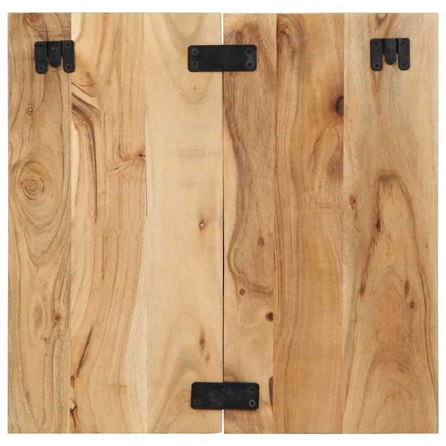 Table de chevet 50x27x50 cm bois d'acacia solide - 4