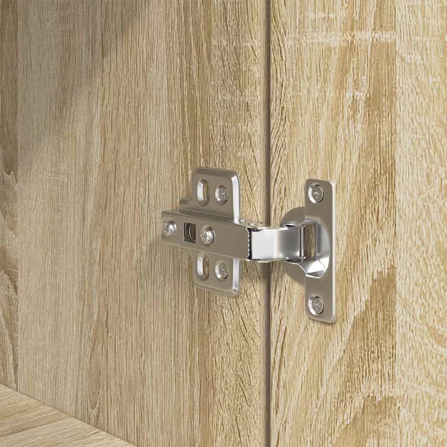 Buffet haut chêne sonoma 70x35x180 cm bois d'ingénierie - 10