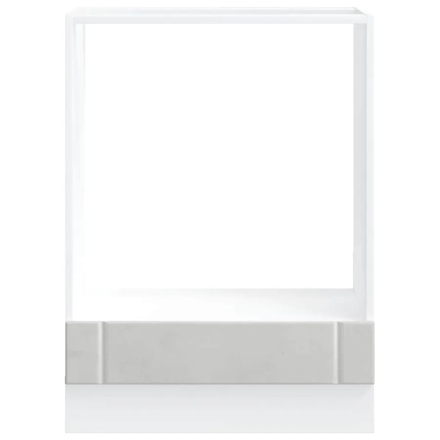 Armoire de four Lucca gris béton bois ingénierie - 4