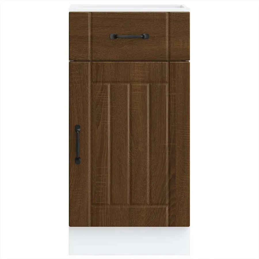 Armoire de cuisine Lucca chêne marron bois ingénierie - 4