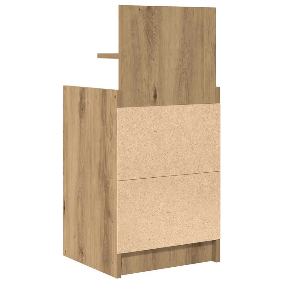 Tables de chevet 2 tiroirs 2 pcs chêne artisanal 38x34x80 cm - 9
