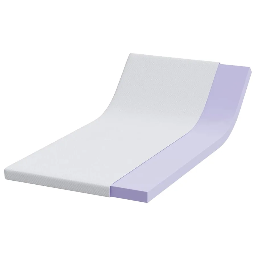 Surmatelas en mousse à mémoire 90 x 190 cm Thick Doux Blanc - 3