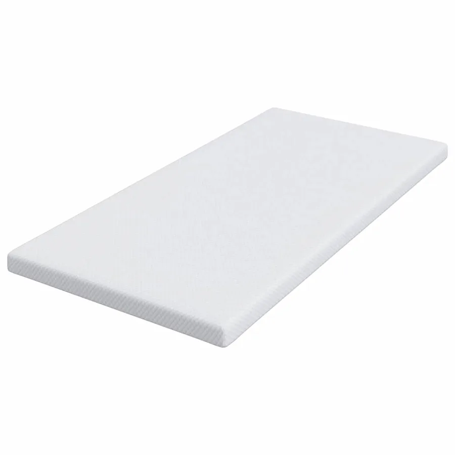 Surmatelas en mousse à mémoire 90 x 190 cm Thick Doux Blanc - 4